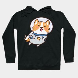 Corgi dog astronaut Hoodie